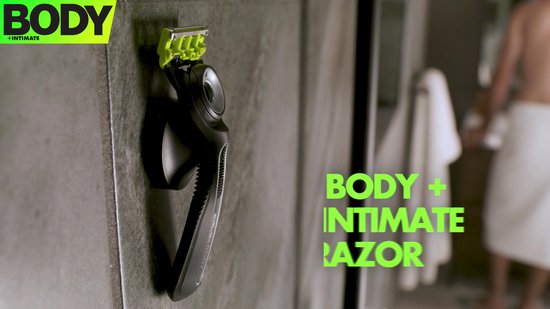Gillette Labs Body + Intimate Scheersysteem voor Mannen - Houder + 3 scheermesjes - van Gillette