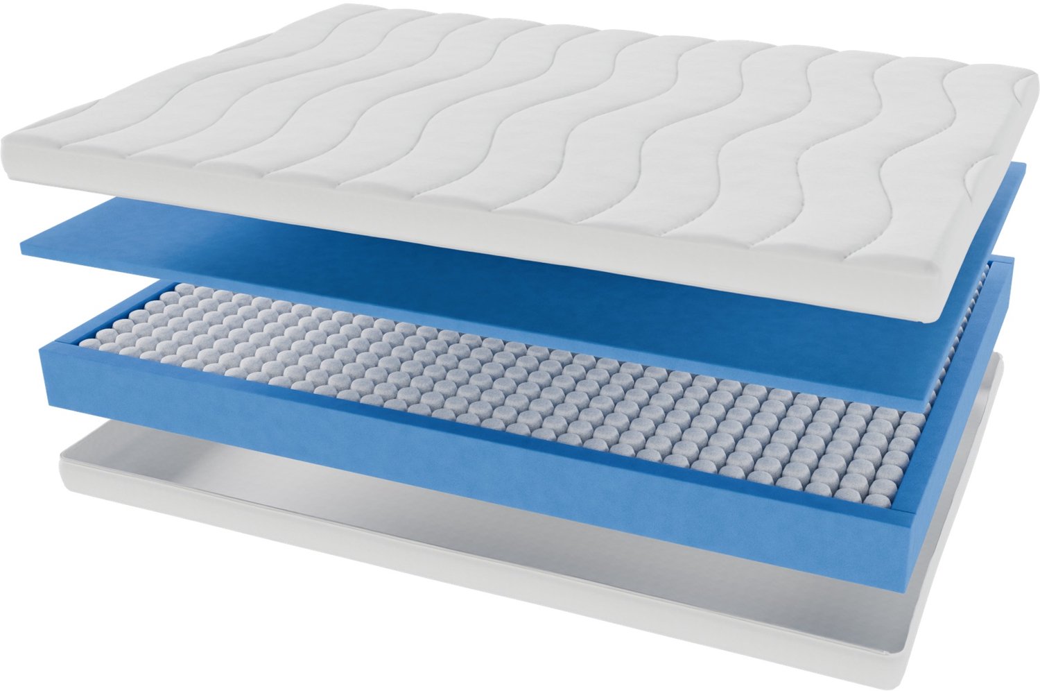 Toros Bedden 140x200x20 Hybrid - Pocket - Anti Allergisch - Wit