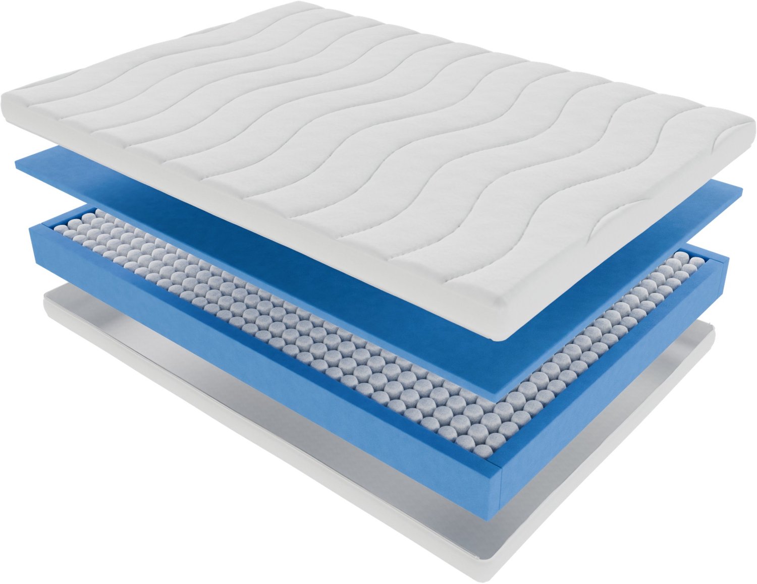 Pocket Matras Koudschuim 140x200 20cm Met Luxe Bamboe Hoes Met Rits