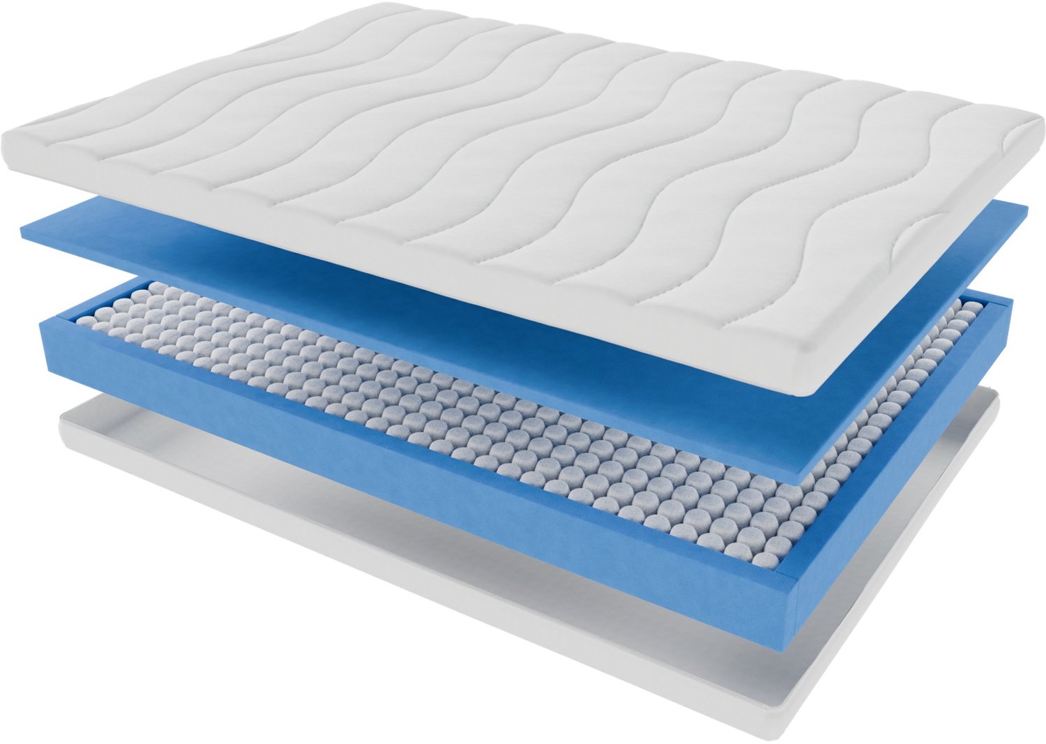 Toros bedden 140x200x19 Pocket - HR Koudschuim - Anti Allergisch - Afritsbare Hoes