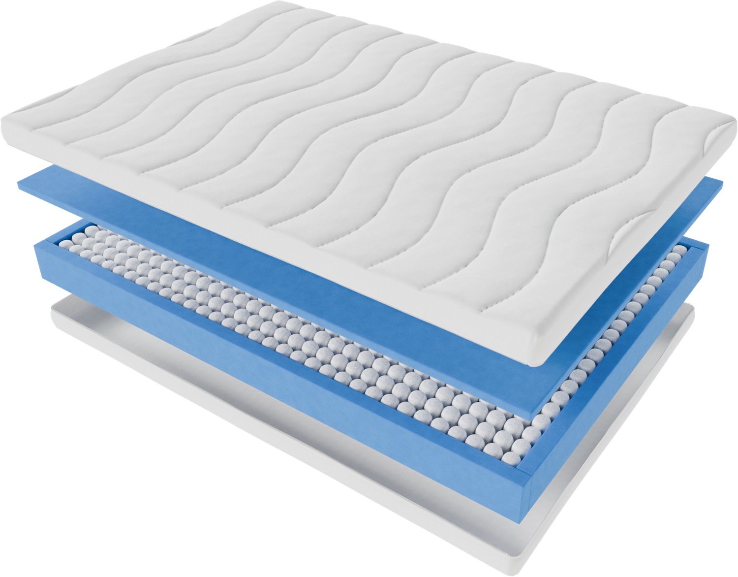 Toros Bedden 140x200x20 HR Koudschuim - Anti Allergisch - Pocket - Premium Kwaliteit - Wit
