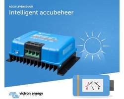 Zonnepaneel Omvormer 150 V 45 Amp - MPPT Laadregelaar - Kunststof Behuizing - Blauw - Voor Batterijopslag