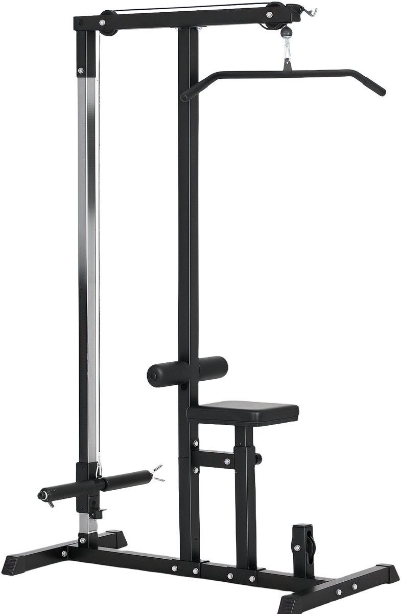 MODFU-Krachtstation-Multifunctionele Fitnessstation-Verstelbare Zitting-Zwart