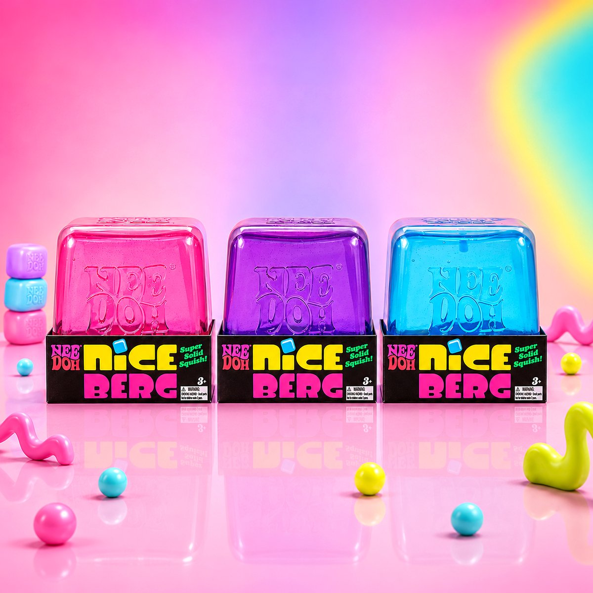 NeeDoh® Nice Berg – Grote Squishy – Fidget Speelgoed – Anti-Stress – 1 Stuk