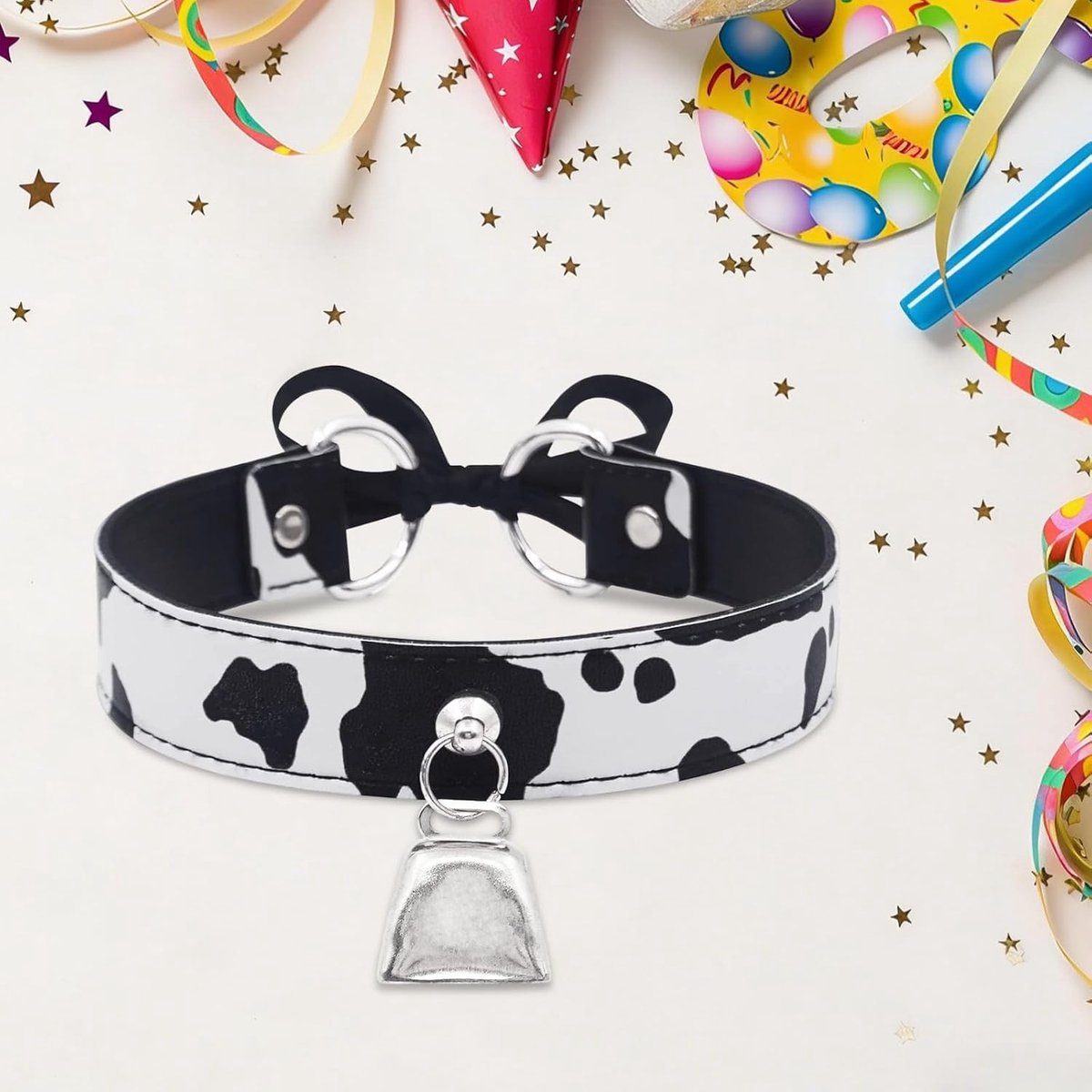 Kraag met Vaca Print voor Carnaval, Halloween en Cosplay - Perfecte Accessoire voor Feestjes en Verkleedpartijen
