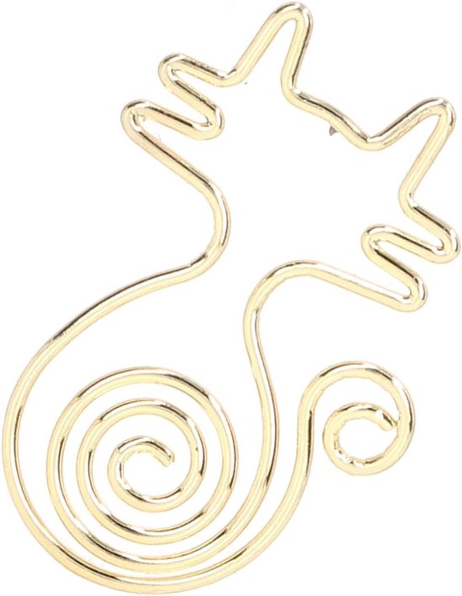 Dailygoods- Paperclips Goud 100 Stuks - Diervormige Paperclips - Grappige