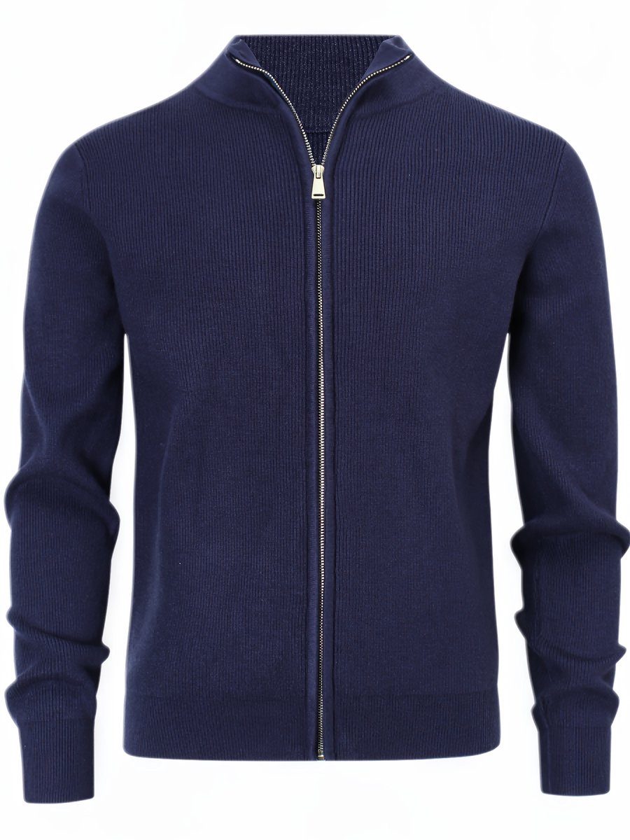 Currero Vest Heren Met Rits Sweater Cardigan Gebreid Sweaters Hoodie Warme Trui Lange Mouw Abrikoos