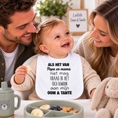 zwangerschap aankondigen Baby slabbetje cadeau tekst oom en tante zwangerschap bekendmaking aankondiging voor de liefste aanstaande geboorte gaat worden jullie worden zwangerschapsaankondiging