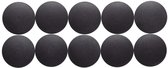 MAUL Magneet rond 10 stuks 0,8 kg kunststof Ferriet bruchsicher erodiert lackiert Ø 3.2 x 0.96 cm zwart