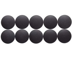 MAUL Magneet rond 10 stuks 0,8 kg kunststof Ferriet bruchsicher erodiert lackiert Ø 3.2 x 0.96 cm zwart