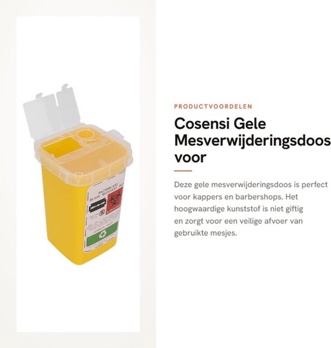 Hoogwaardige mesverwijdering in kunststof