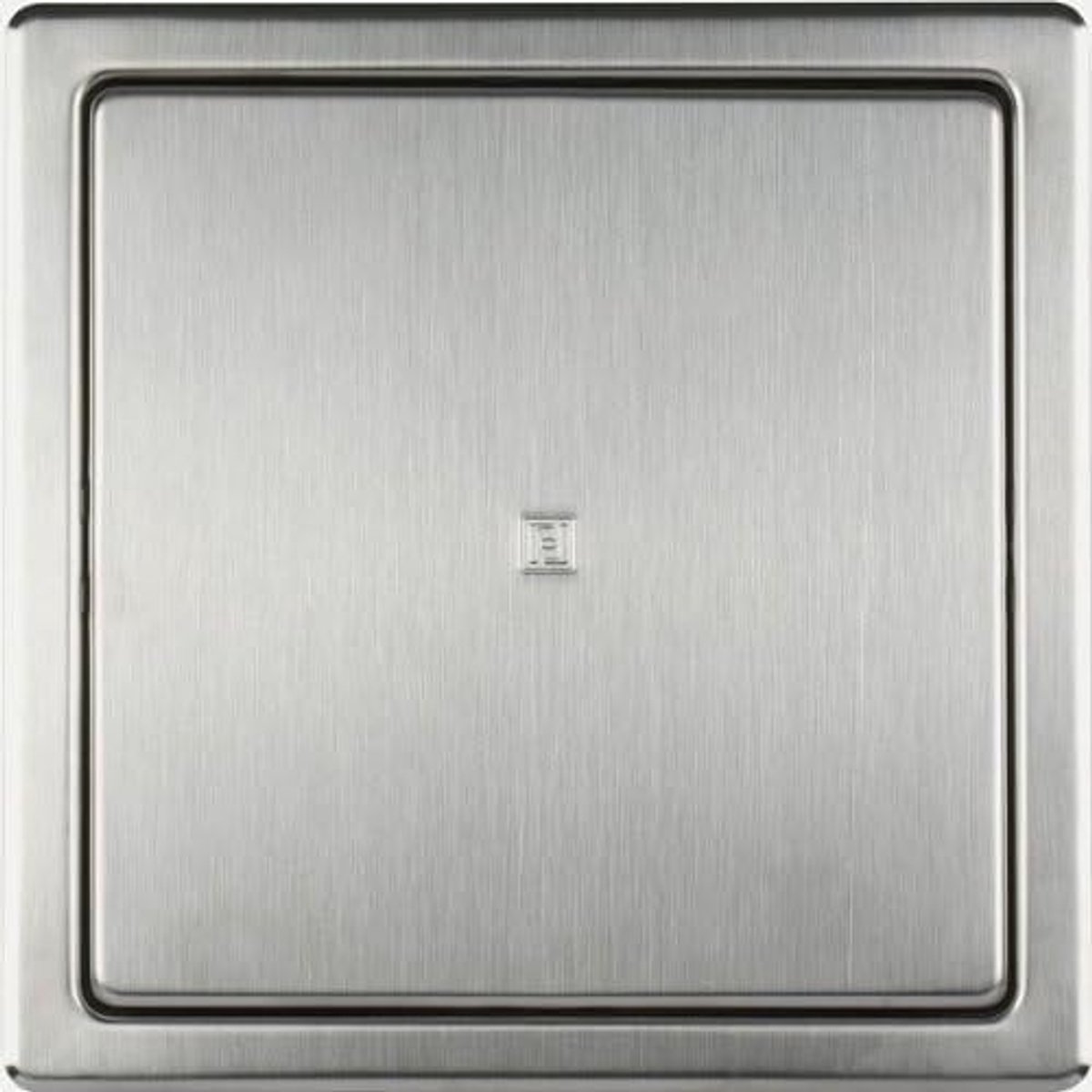Haco Deksel voor inspectiebox (geborsteld staal met verzonken frame, 200 x 200 mm) - ShopVlot