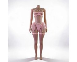 MySecretNL Lingerie Sensual - Lingerieset - Dames - Roze - L
