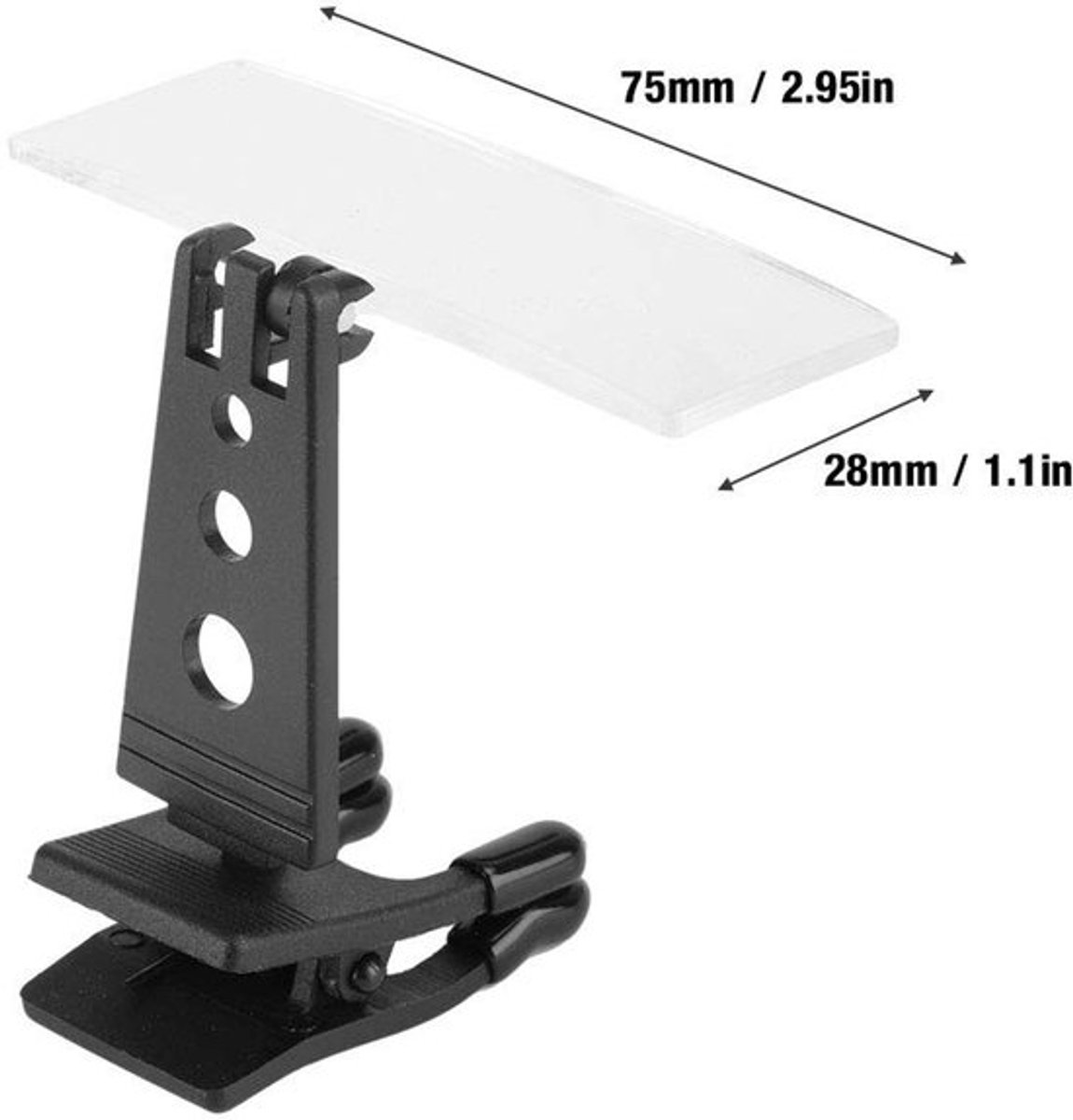 Allecto - Plastic vergrootglas - 3.5x vergroting - Clip-on design - Geschikt voor