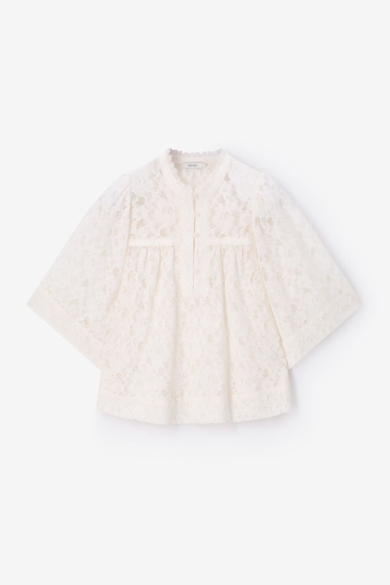Sissy-Boy - Witte kanten blouse