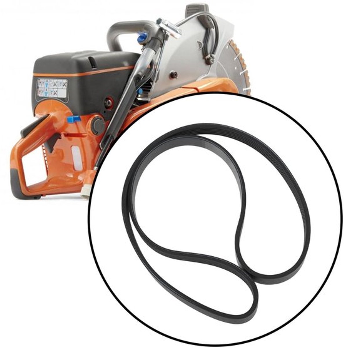 Dailygoods- Vervangende Riem 320j6 - Compatibel met Husqvarna K770 - Rubber