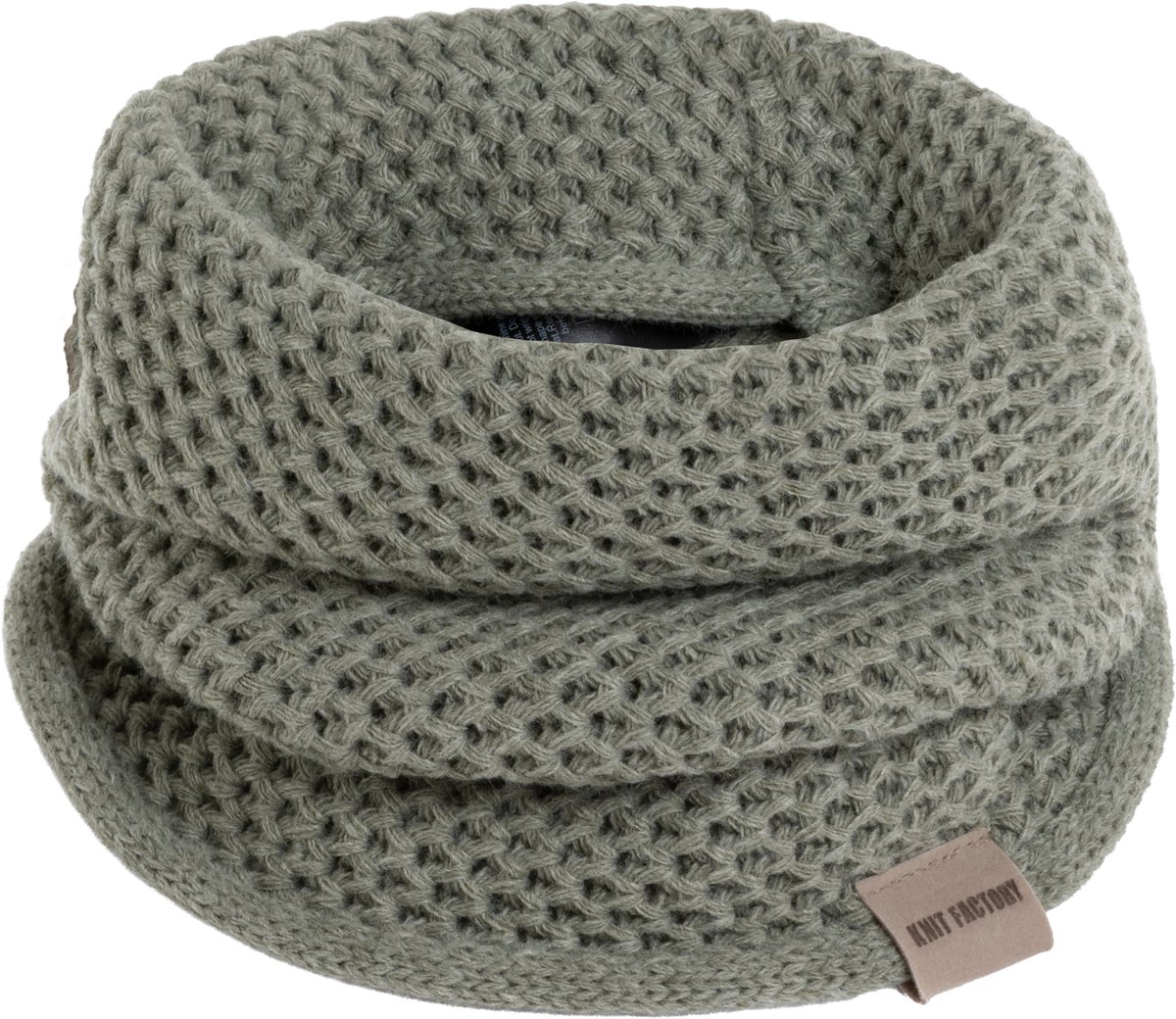 Knit Factory Enya Colsjaal - Urban Green - One Size