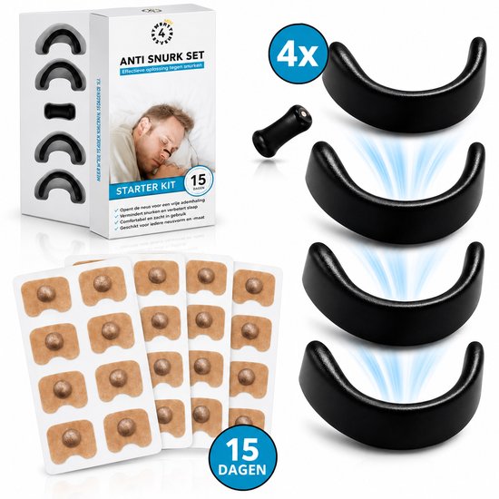 Twenty4seven® Anti Snurk Neusspreider Magnetisch - 15 Paar - Magnetische Neusclips - Snurkbeugel & Neuspleisters - Neusstrips tegen Snurken
