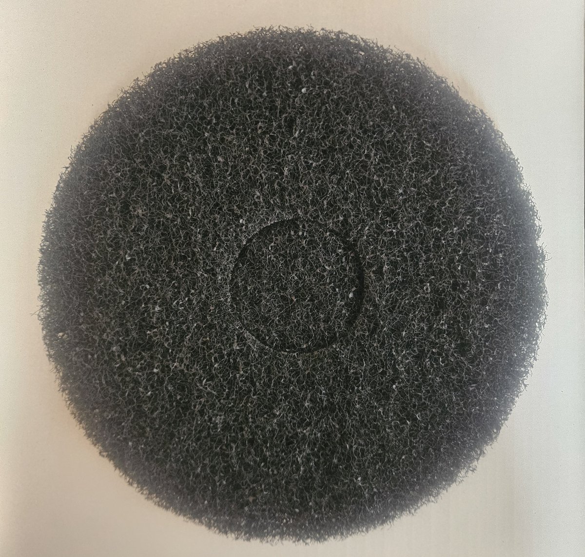 Vloerpad zwart 42,5 cm - 17 inch - 1 stuk