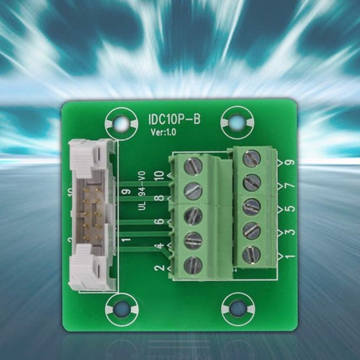 Dailygoody - 10Pin Mannelijke Header Board Terminal Block Connector - 10-polig