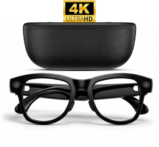 Asawa Smart Bril met Camera - AI Smart Glasses - Slimme Bril met 8MP Camera - Ai bril - 3 Sets glazen - Inc. Oplaadhoes - Spycam - Spy Camera WiFi met NL App — afbeelding 2