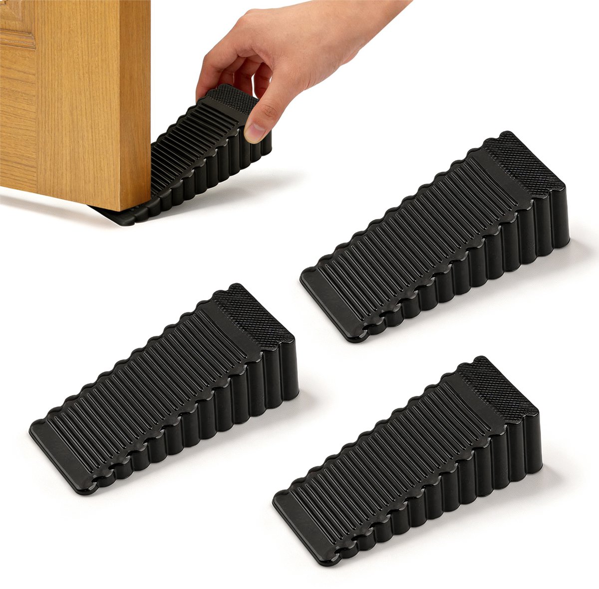 Deurstoppers - 3 stuks - 9,23*4,04*2,78 cm - Deurstoppers - Universele stoppers - Veiligheidsstoppers - Botsingsstoppers - Beknellingsstoppers - Deurbevestigingen - Deurstoppers - Deurwiggen - Deurclips - Deurstoppers