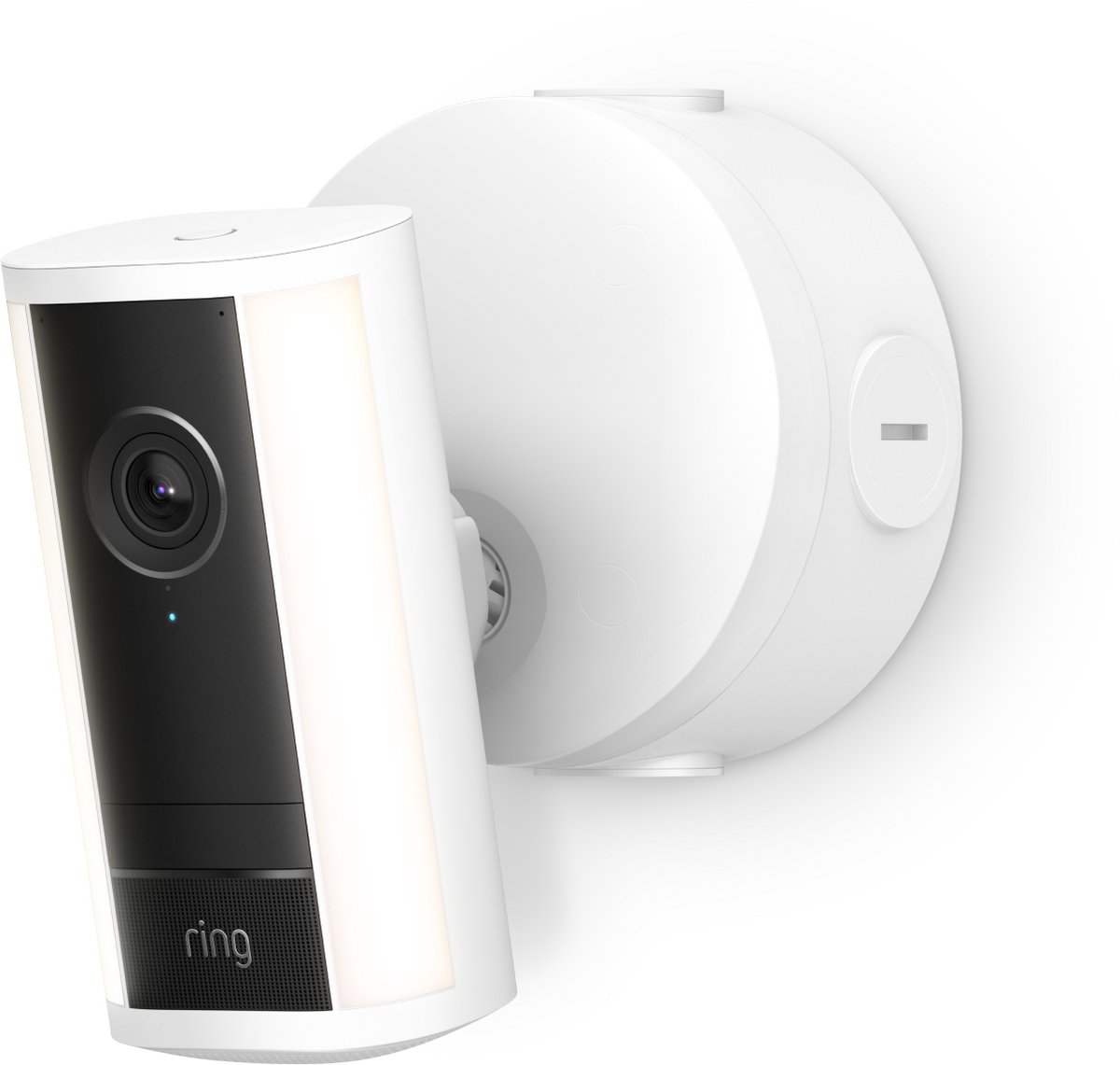 Ring Spotlight Cam Pro 4K (2e generatie) - Beveiligingscamera buiten met verlichting - PoE - 2026 model nieuw - Wit