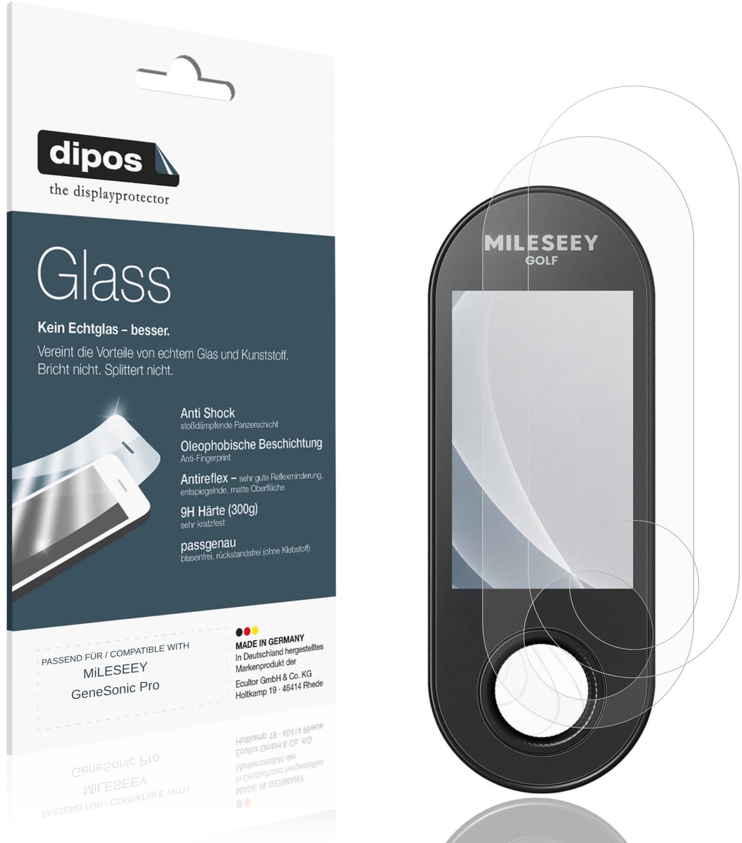 dipos – 2x Matte Pantserfolie geschikt voor MiLESEEY GeneSonic Pro | 9H Screenprotector