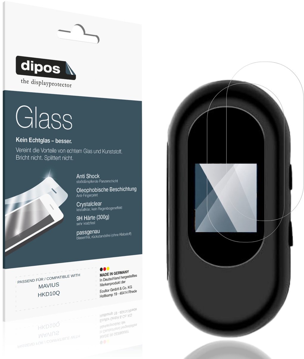 dipos – 2x Pantserfolie geschikt voor MAVIUS HKD10Q | 9H Screenprotector