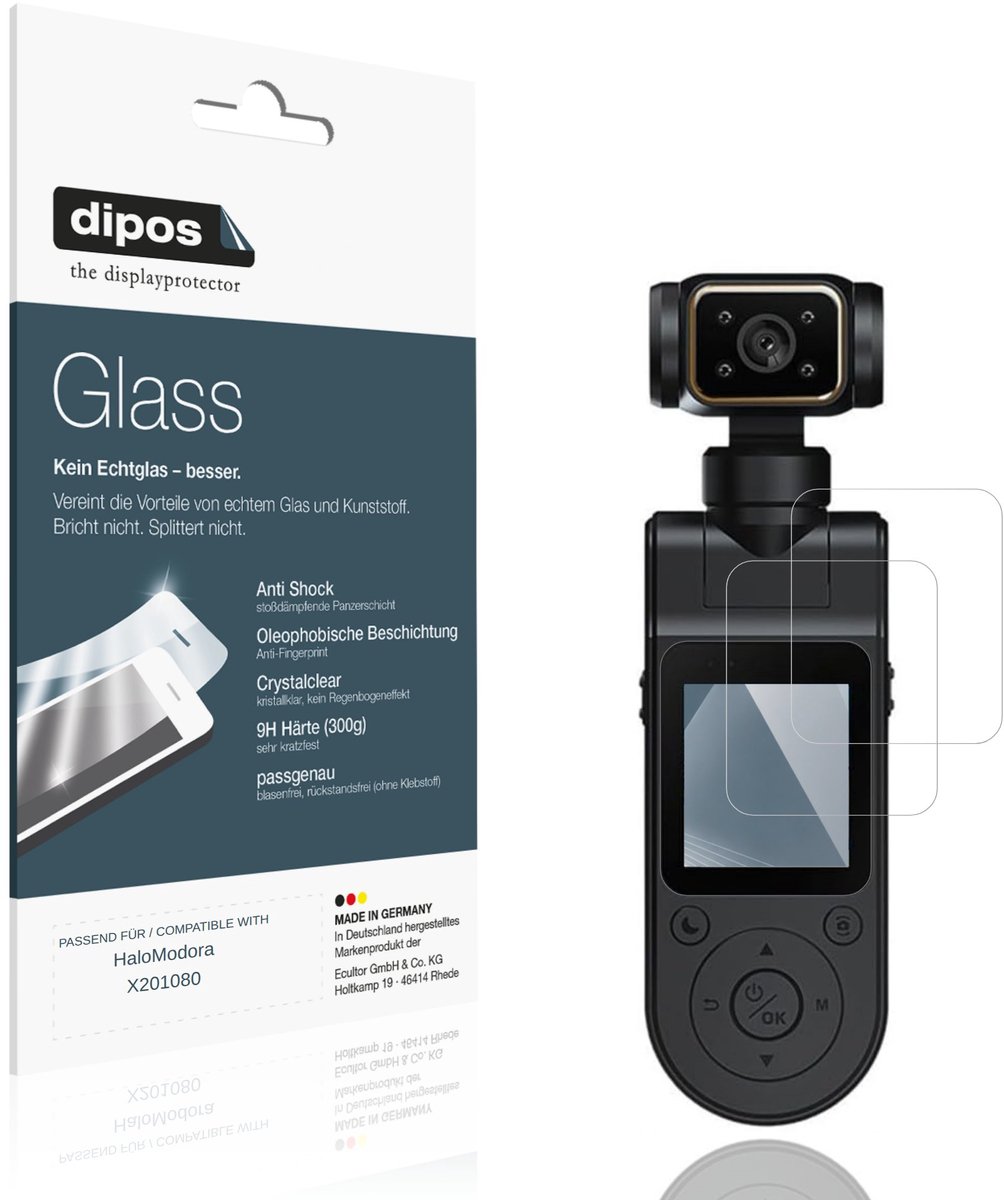 dipos – 2x Pantserfolie geschikt voor HaloModora X201080 | 9H Screenprotector