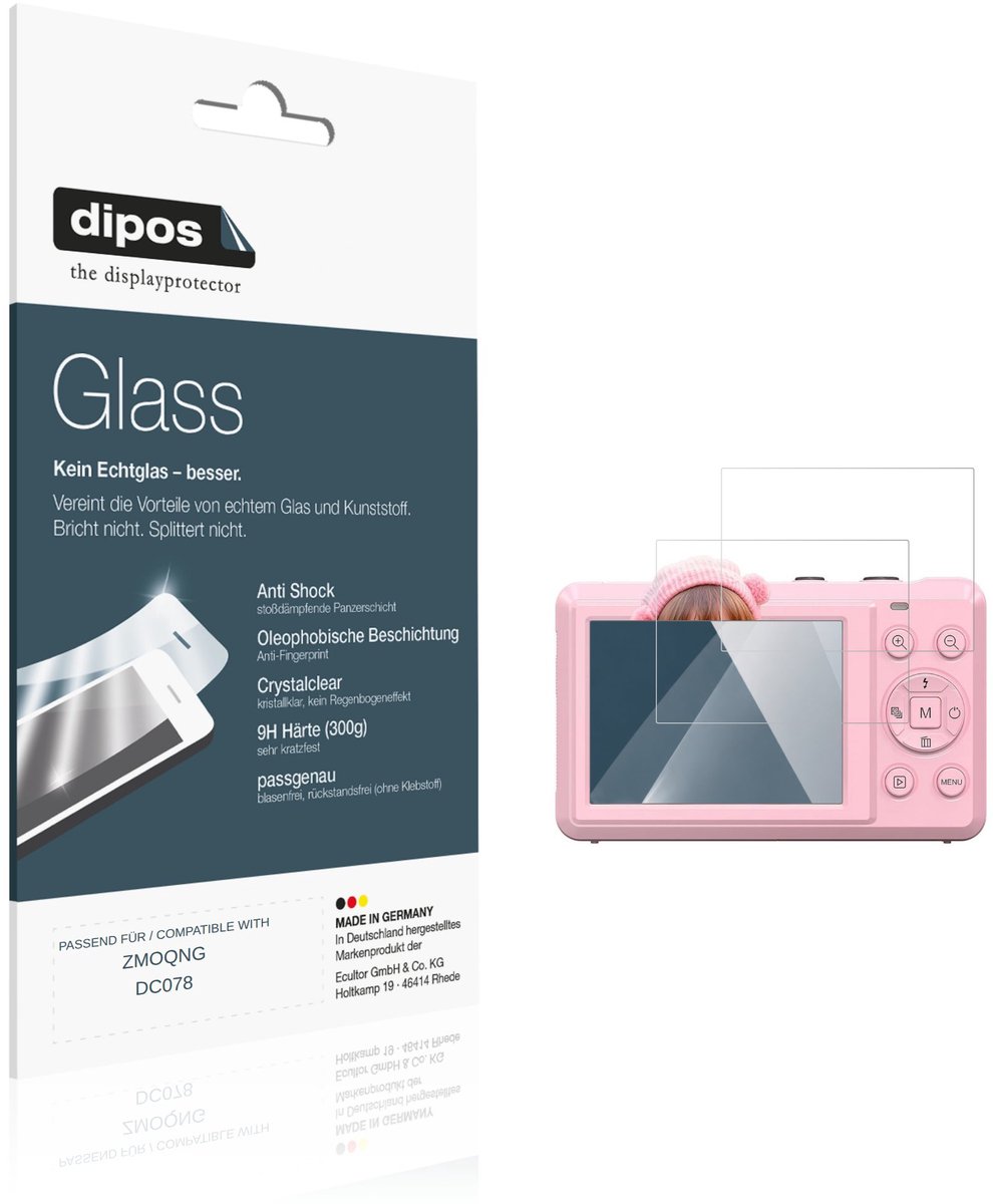 dipos – 2x Pantserfolie geschikt voor ZMOQNG DC078 | 9H Screenprotector