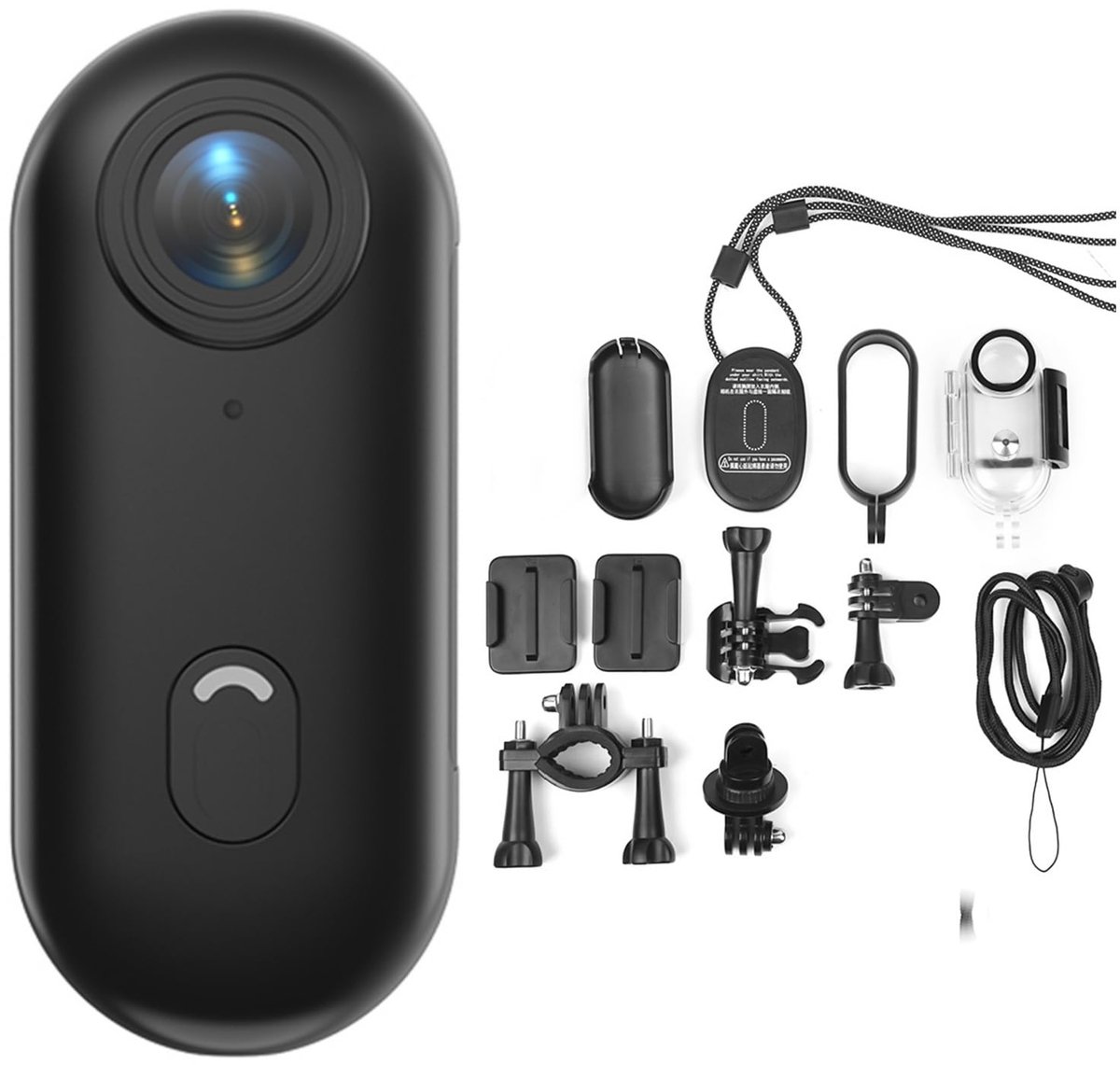 Mini Action Camera 1080P – WiFi Sportcamera – 30m Waterdicht – 120° Groothoek – Magnetisch – 32GB Kaart