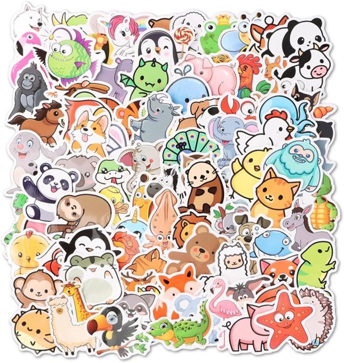 Allecto Plus 100 stuks schattige unieke waterdichte vinyl kinderstickers voor Any
