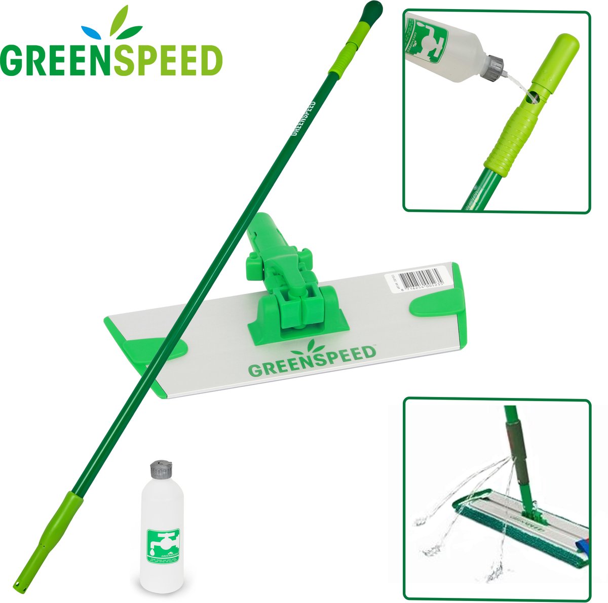 Greenspeed Sprenkler vlakmopsysteem 23 cm plaat (exclusief vlakmop)