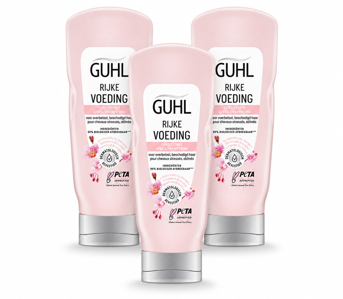 3 x Guhl - Conditioner - Rijke Voeding - 200 ml - Voordeelverpakking - 3 stuks