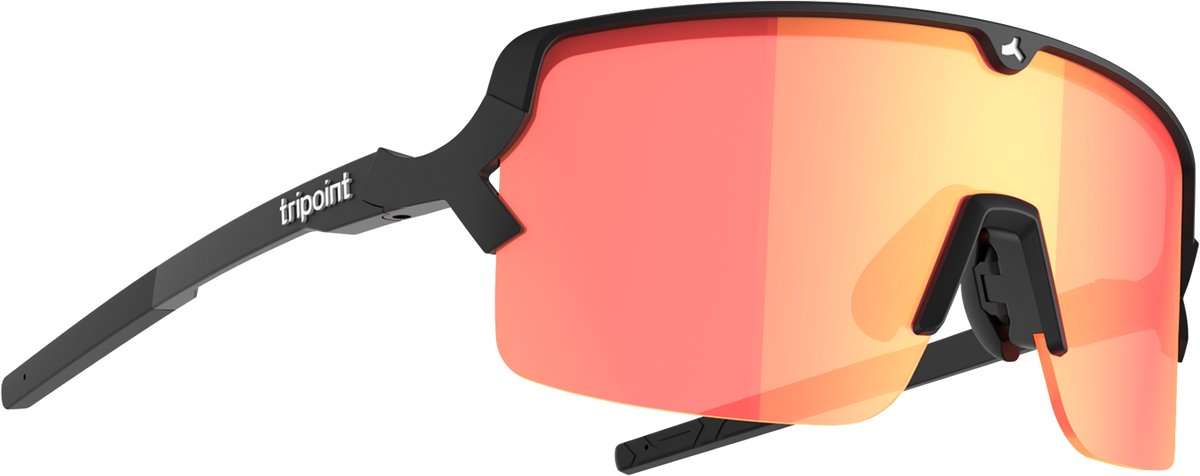 Tripoint - 008 Lake Prespa - Zonnebril - Matt Black Frame - Brown / Red Multi Glass