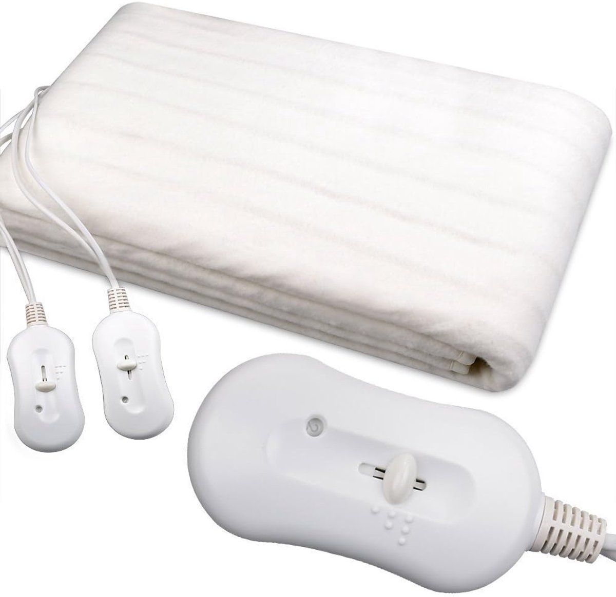 Elektrische Deken XXL 160x140 cm - Warmteonderbed - Verwarmingsmat Voor 2-3 Personen - Oververhittingsbeveiliging - 100 Watt - Bekabelde Afstandsbediening