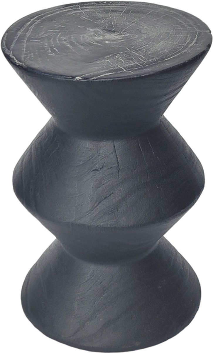 Tower Living Vinci (due) side table 30x30x45 black vulcano Zwart