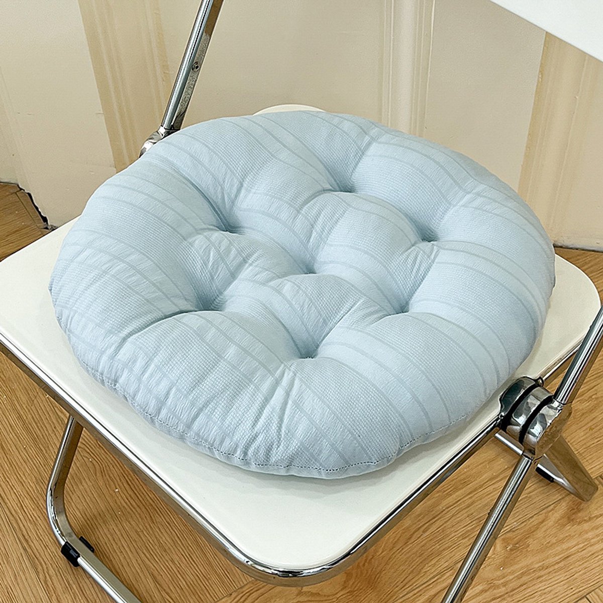 Stoelkussen – ultrazacht en warm (perfect voor een leeshoekje)-40cm*40cm，Helder hemelsblauw
