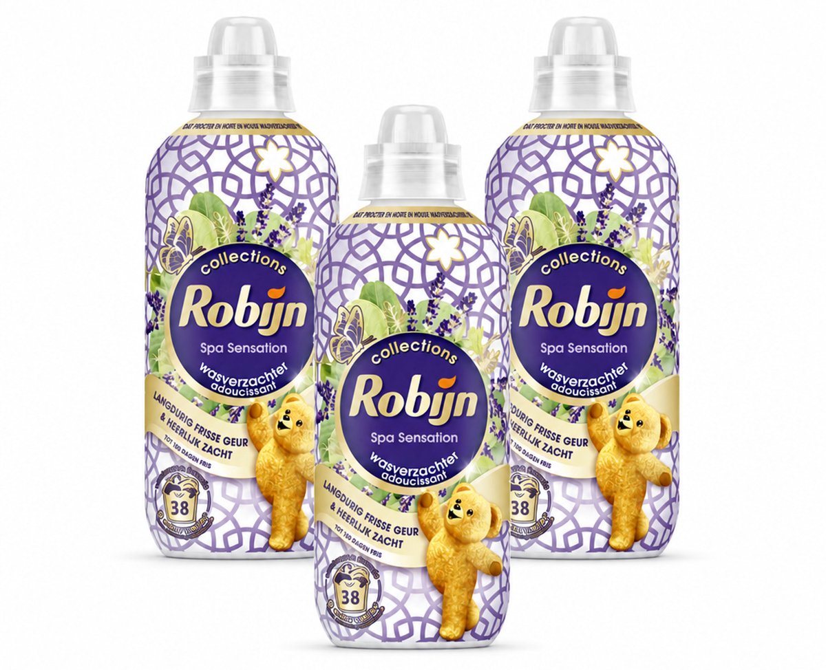 3 x Robijn – Wasverzachter – Intense Spa Sensation – 765 ml - Bulkverpakking - 3 stuks