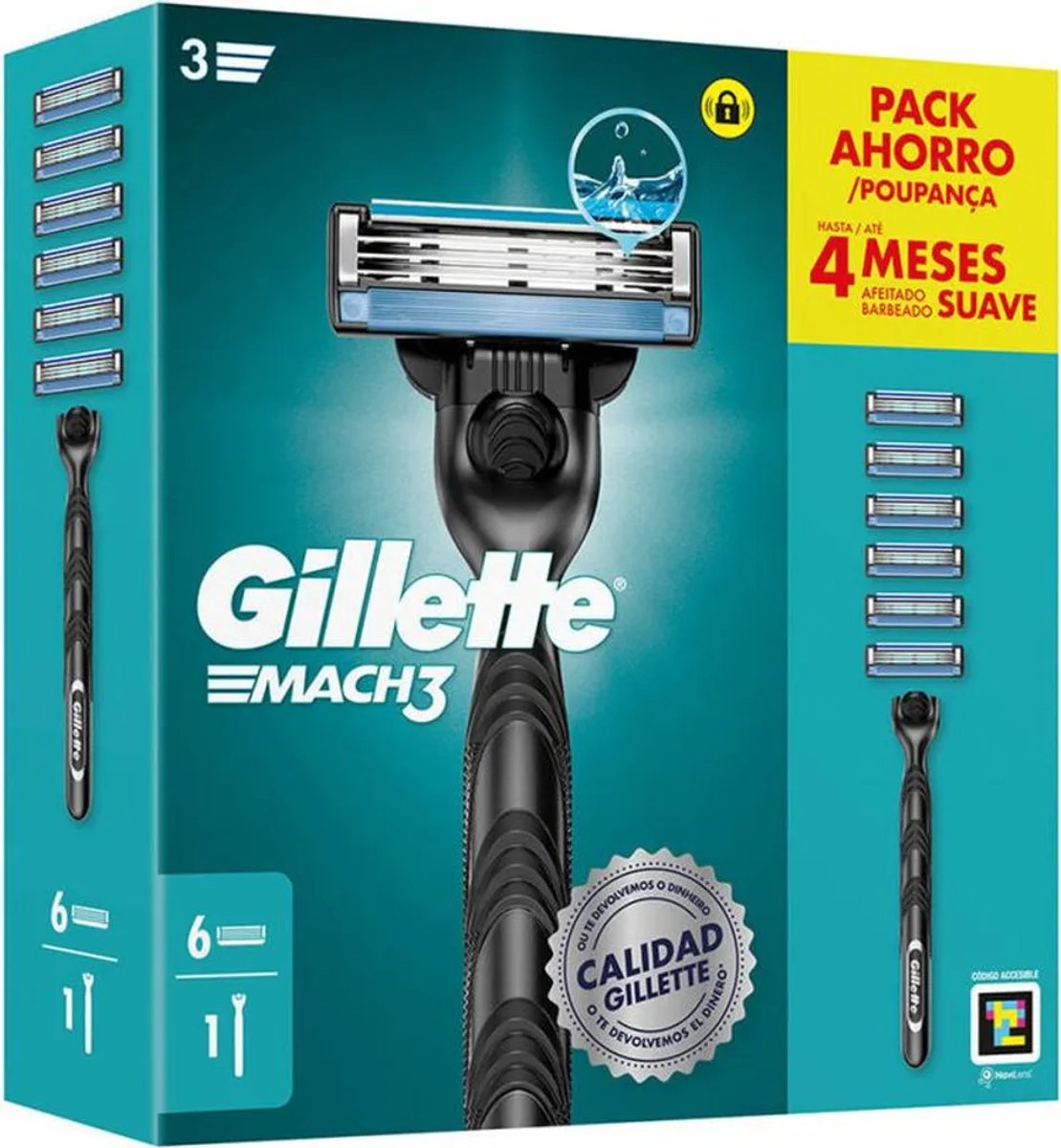 Gillette MACH 3 machine + 6 spare parts