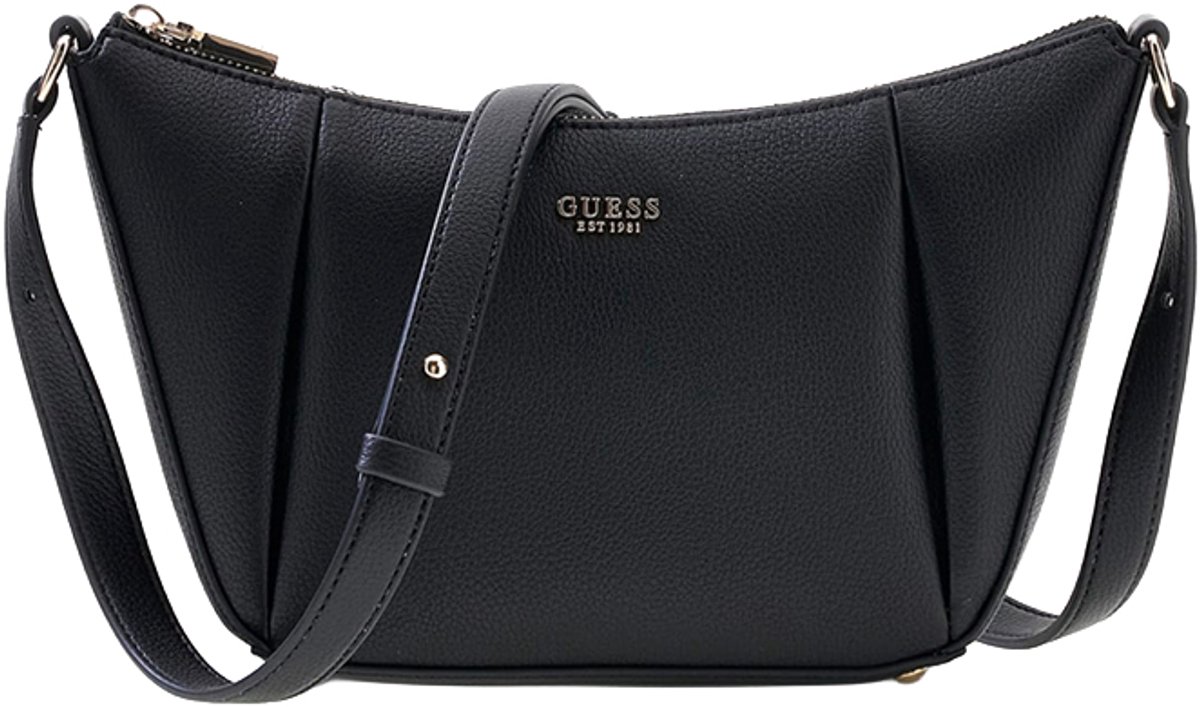 Guess Melody Crossbodytas Medium Dames - Imitatieleer - Zwart
