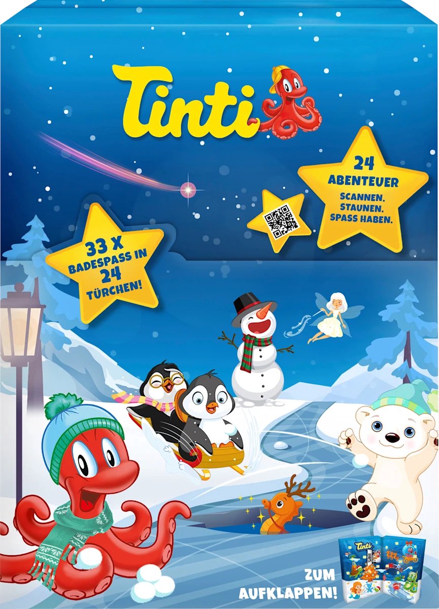 Tinti Adventskalender Kinder Badverrassingen 2026