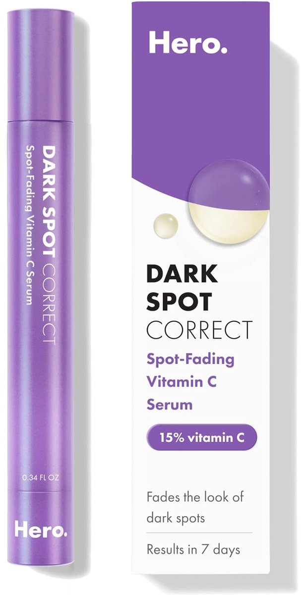 Hero Cosmetics -  Brightening Serum voor het vervagen van donkere vlekken na puistjes geur- en parabenenvrij - 10 ml