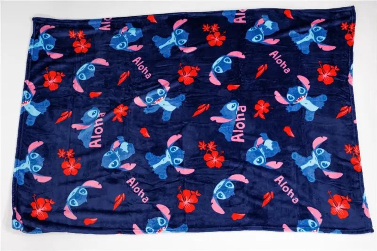 Lilo & Stitch Stitch fleece plaid aloha 110 x 150 cm - polyester Multicolor