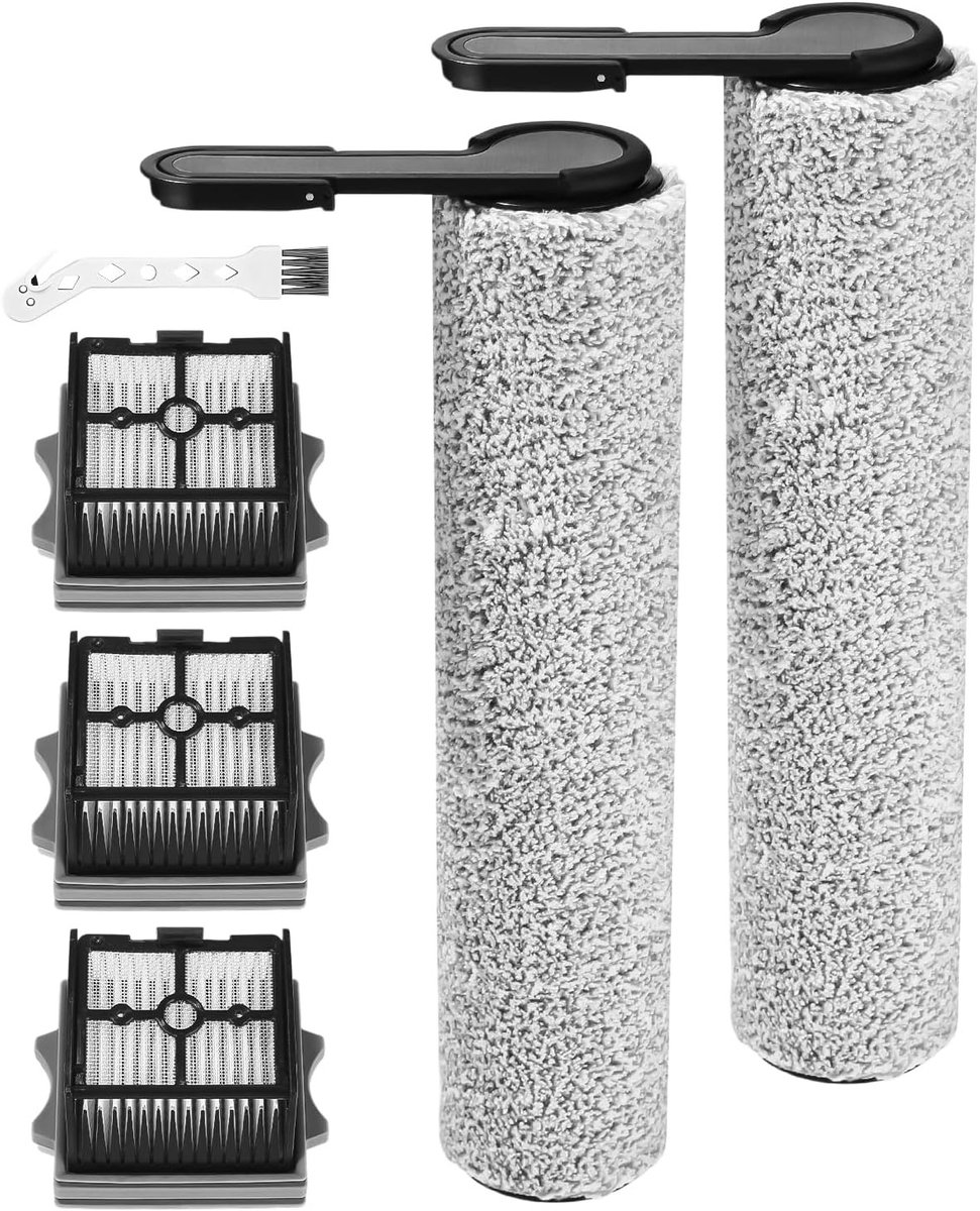 Wieltjes Spazzole en Ricambi-filter voor Tineco One Stretch S6/S7 - Accessoires voor Stofzuiger, 2 HEPA-filters, 2 Borstels en 1 Rollo Spazzola