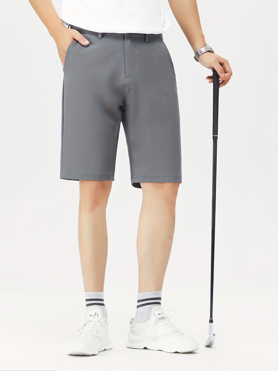 Currero Korte Broek Heren Golfbroek Spijkerbroek met Zakken Volwassenen Jongens Shorts /XL Zwart