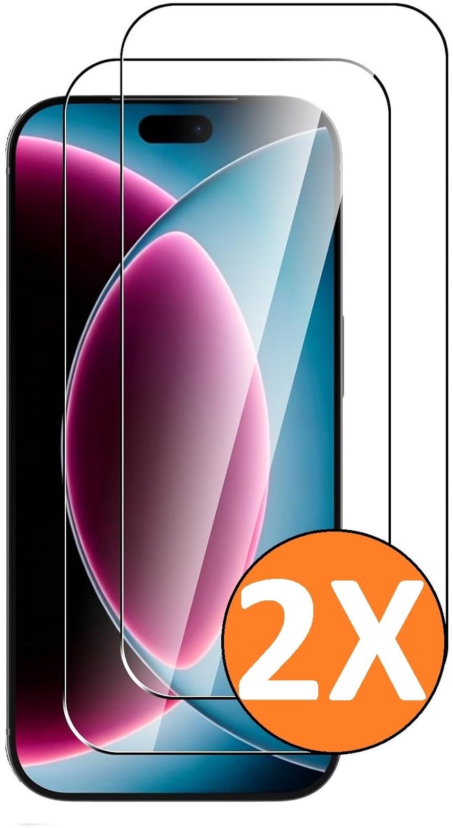 Screenprotector Geschikt voor iPhone 17/17 Pro/18 Pro/iPhone 16 Pro - Beschermglas - gehard glas – tempered glass - 2 Stuks