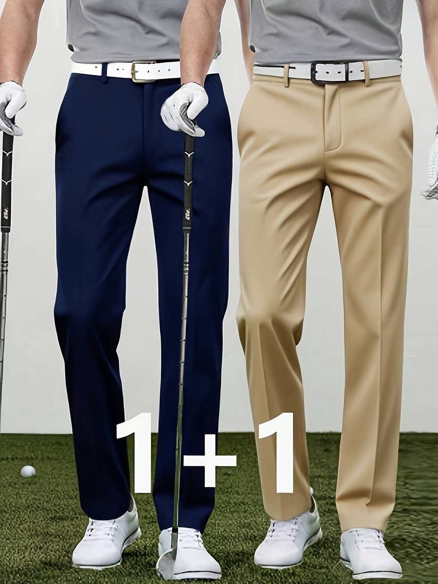 Currero Comfortabel Golfbroek Heren Golfkleding Nette Pantalon Mannen Broek Outfit Chino + L Grijs