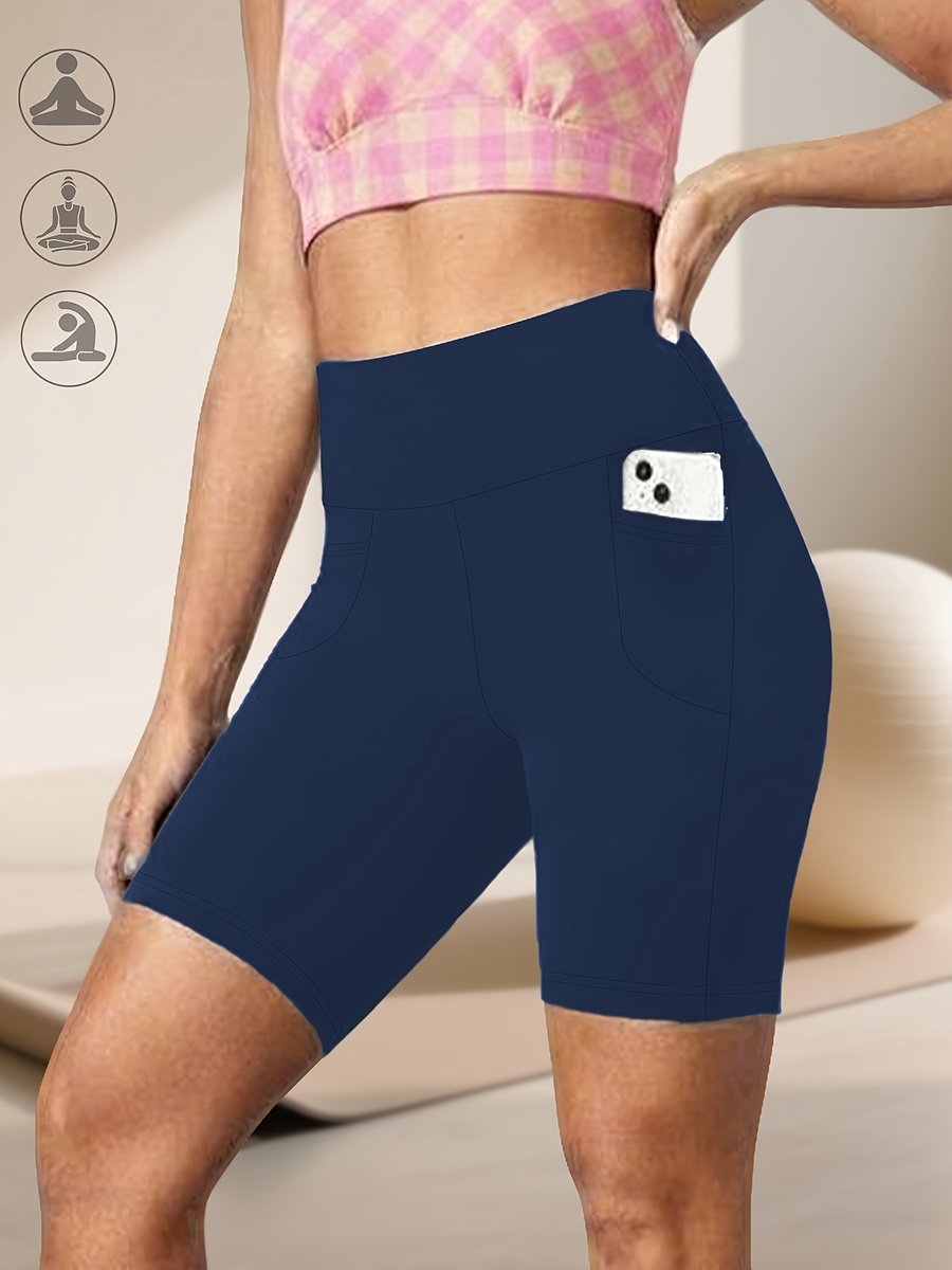 Currero Biker Short Dames Gymshort Korte Legging Lange Onderbroek Bikershort Met Pijpjes Licht Groen